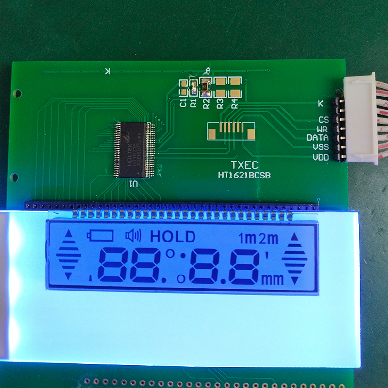 LCD segment code LCD screen