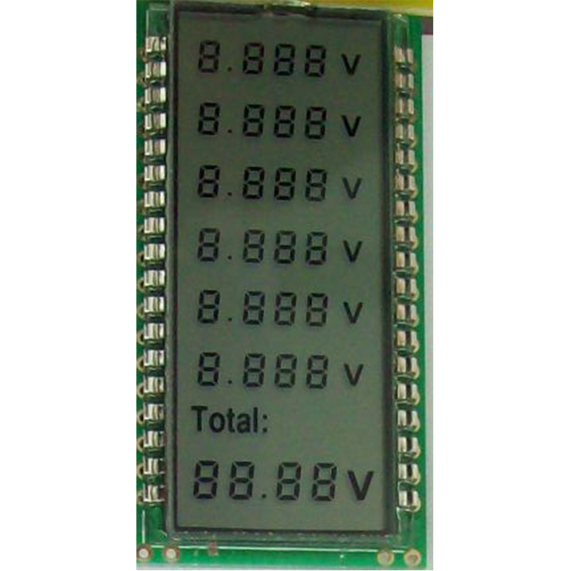 8-field code LCD screen